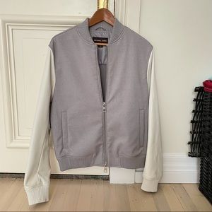 Michael Kors Varsity Leather Jacket Size M